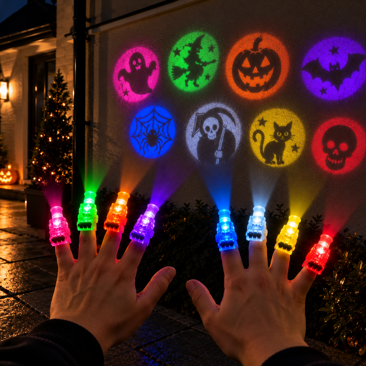 GlowFinger™ Halloween Finger Projector Lights