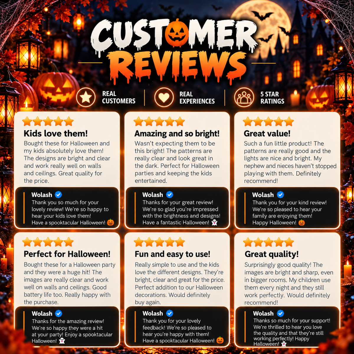 GlowFinger™ Halloween Finger Projector Lights